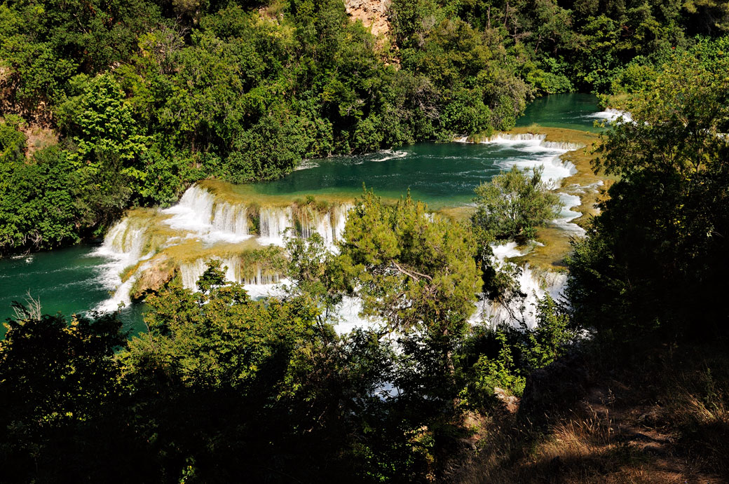 Rivière sauvage dans le parc national de Krka, Croatie